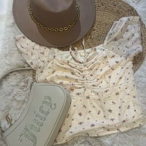 Floral Cream Top